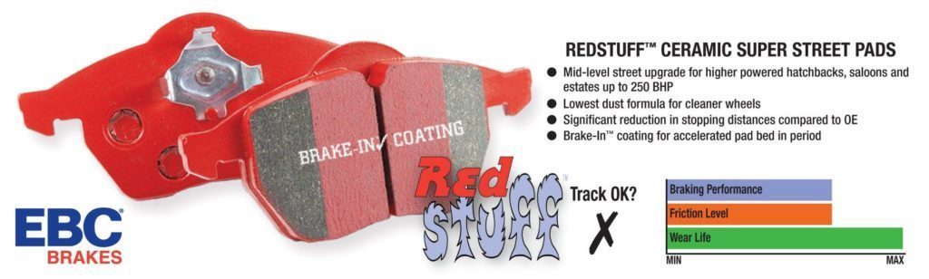 EBC Redstuff Front Brake Pads - Multiple Honda/Acura Fitments