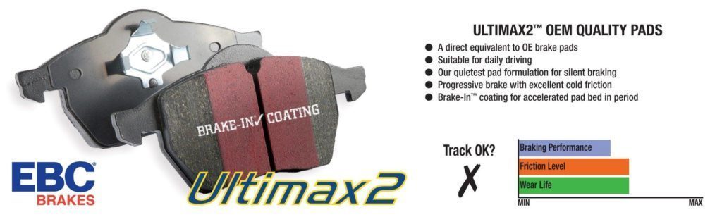 EBC Ultimax2 Front Brake Pads - Multiple Honda/Acura Fitments